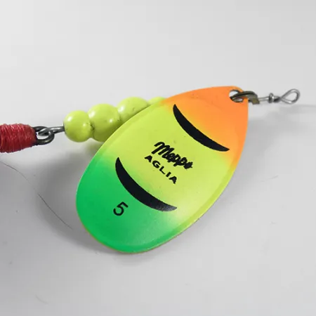 Mepps Aglia 5 dressed Spinnare, Fire Tiger, 14g, Krokmaskering, #1758