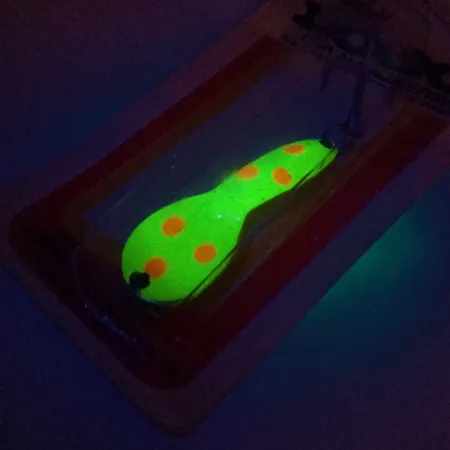 Luhr Jensen Loco 2 UV Skeddrag, Gul/Röd/Nickel, 7g, UV-reaktiv, #10000