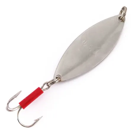 Mepps Spoon 2 Skeddrag, Nickel / Röd, 9g, Prisma-inlägg, #10005