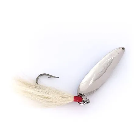 Acme Fiord Spoon Skeddrag, Nickel / Blå, 21g, Bucktail, #10007