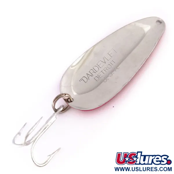 Dardevle Dardevlet Skeddrag, Röd / Vit / Nickel, 21g, Detroit, #10009