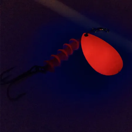 Luhr Jensen TEE Spoon 5 UV Skeddrag, Nickel / Orange, 12g, UV, #10011