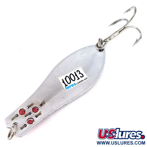 Herter's Canadian Spoon Skeddrag, Nickel/Röd, 10g, Pärlor, #10013