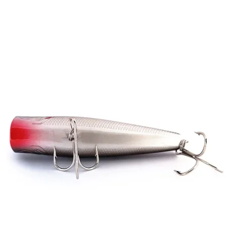 Bass Pro Shops XTS Popper, Antracit Silver, 10,5g, Rassel, #10016