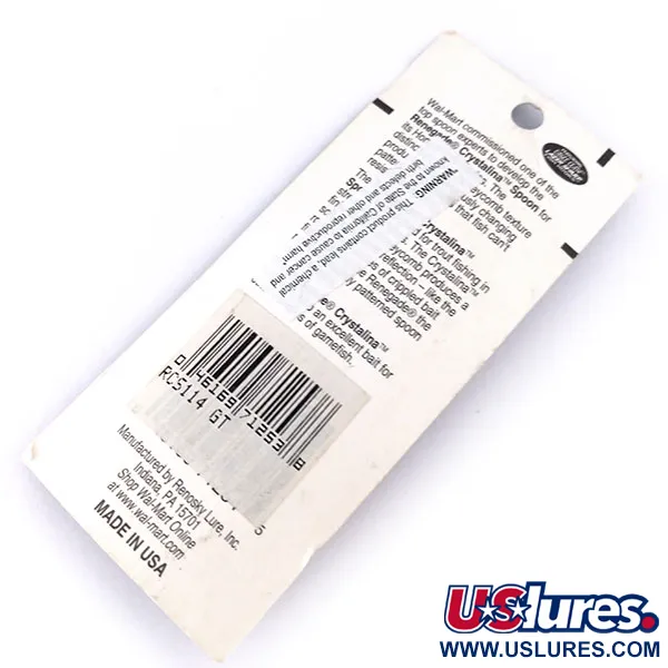 Renegade Crystalina Spoon Skeddrag, Guld/Orange, 11g, Honeycomb, #10059