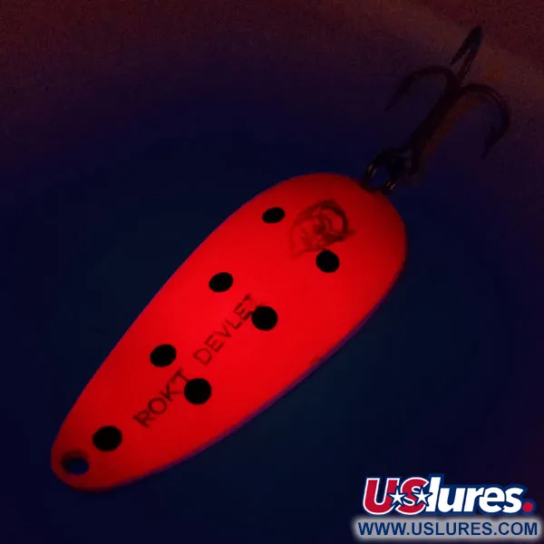 Eppinger Dardevle Rok't Devlet UV Skeddrag, Röd/Svart/Nickel, 35g, #10062