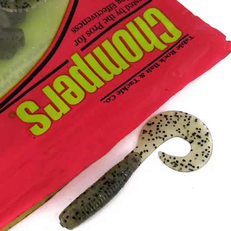 Chompers Single Tail Grub Jigg, Pepper, 13st, Krullsvans, #10067