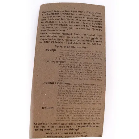 Hopkins Shorty 75 Skeddrag, Hamrad nickel, 21g, Rostfritt, #10069