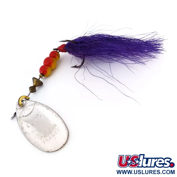 Mepps Aglia 4 Bucktail Spinnare, Silver/Lila, 10g, Bucktail, #10080