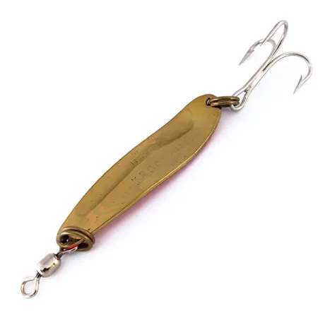 Luhr Jensen Krocodile Die #4 UV Skeddrag, Mässing/Orange, 14g, #10111