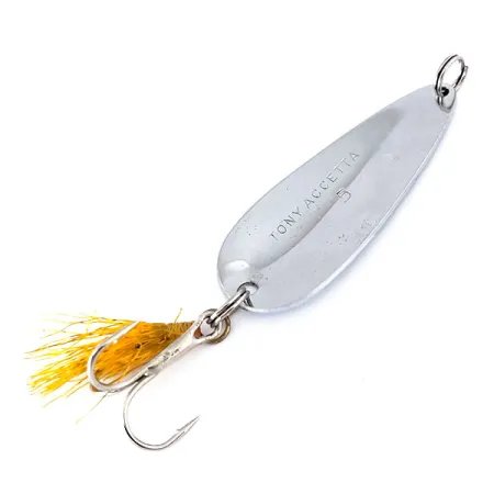 Tony Accetta Tony's Spoon Skeddrag, Nickel, 11g, Fjäderkrok, #10116