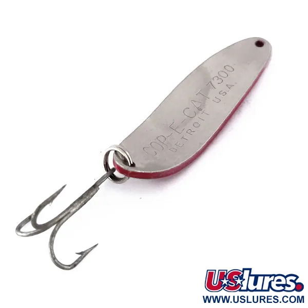 Dardevle Cop-E-Cat 7400 Skeddrag, Röd/Vit/Nickel, 14g, Vintage, #10167