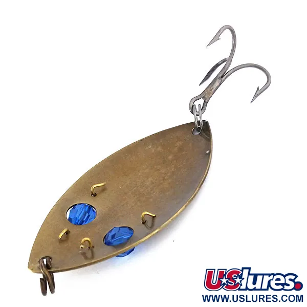 Gibbs One Eye Wiggler Skeddrag, Brons/Blå, 35g, Facetterade Pärlor, #10169