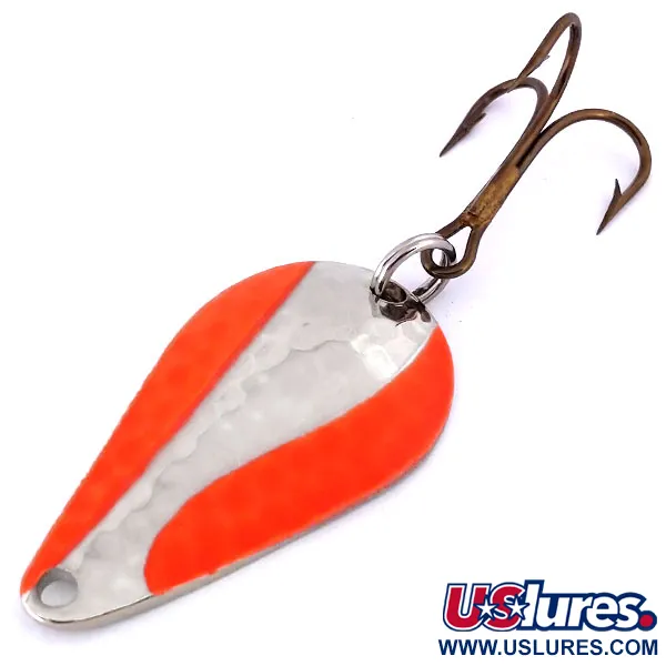 Acme Stee-Lee UV Skeddrag, Nickel / Orange, 14g, UV-aktiv, #10371