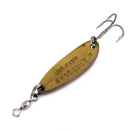 Luhr Jensen Krocodile Skeddrag, Hamrad mässing/Orange, 9g, #10184