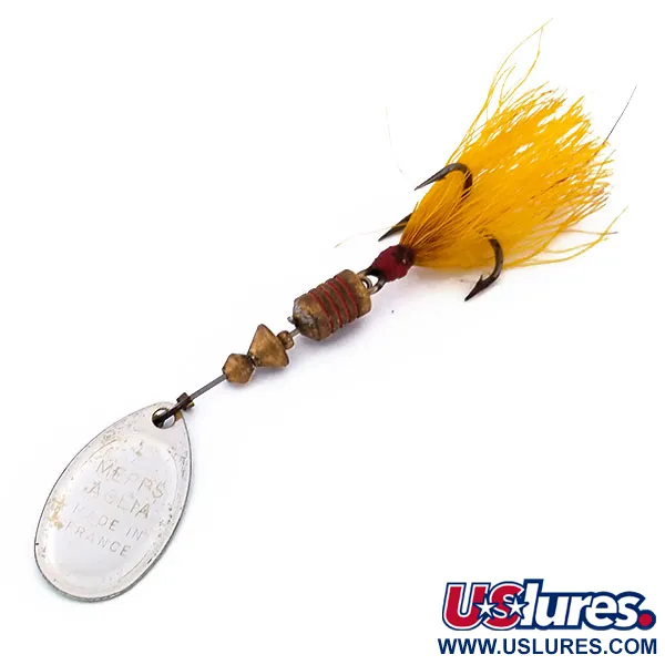 Mepps Aglia 2 dressed Spinnare, Grön Metallic, 4,7g, Trekrok, #10197