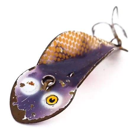 Buck Perry Spoonplug Drag, Brun/Guld/Röd, 10g, Vintage, #10200