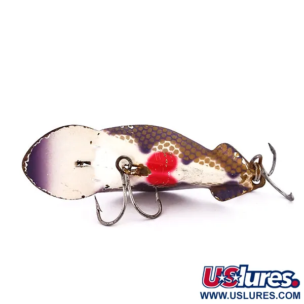 Buck Perry Spoonplug Drag, Brun/Guld/Röd, 10g, Vintage, #10200