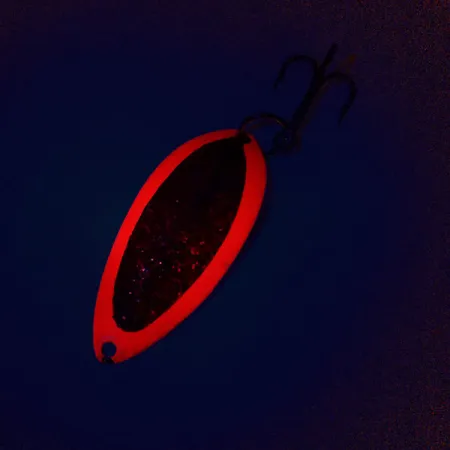 Dardevle Devle Dog 5400 Skeddrag, Fluo-Röd/Nickel, 14g, Glow, #10211