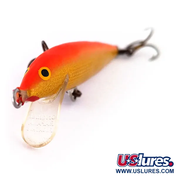 Rapala Original Floater F7 Wobbler, Orange Guld, 4g, Balsa, #10216