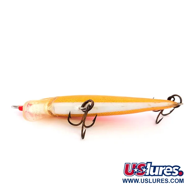 Rapala Original Floater F7 Wobbler, Orange Guld, 4g, Balsa, #10216