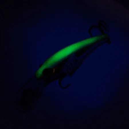 Cotton Cordell Wally Diver Wobbler, Silver/Chartreuse, 7g, Glow, #10217