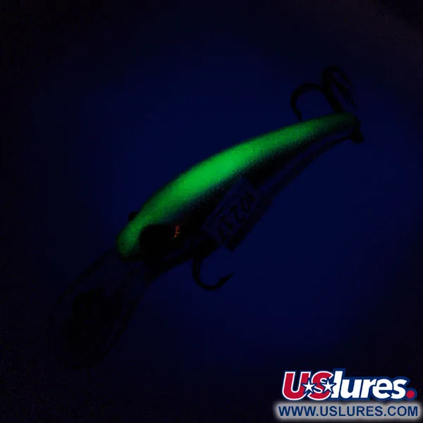 Cotton Cordell Wally Diver Wobbler, Silver/Chartreuse, 7g, Glow, #10217