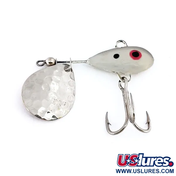 Mann's Little George Tail-Spinner, Nickel/Vit, 14g, Blykropp, #10231
