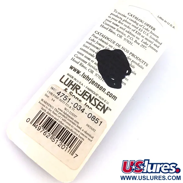 Luhr Jensen Crippled Herring Pilk, Fire Red, 21g, Extrasped, #10235