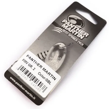 Panther Martin 2 Spinnare, Guld-Svart, 2.5g, Genomgående Axel, #10243