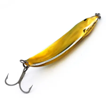 Rapala Minnow Spoon Skeddrag, Guld/Grön, 15g, Fjällmönster, #10269