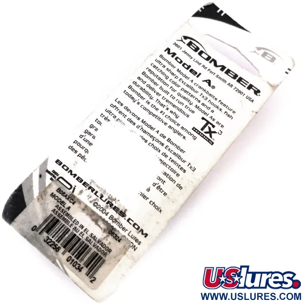 Bomber Model 7A Baby Striper Wobbler, Kräfta, 9g, Flytande, #10284