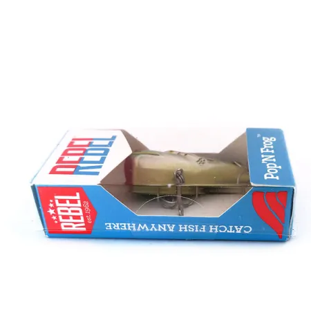 Rebel Pop'N Frog Popper, Grön Groda, 7g, Skålad Mun, #10286