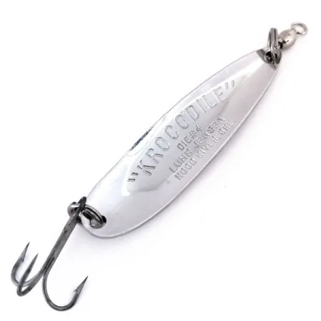 Luhr Jensen Krocodile Die #4 Skeddrag, Nickel / Blå, 19g, USA, #10296