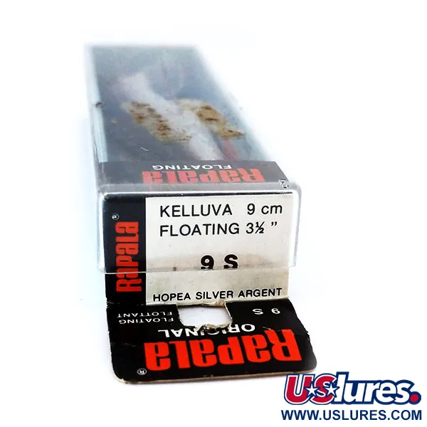 Rapala Original Floater F9 Wobbler, S (Silver), 4g, Balsa, #10319