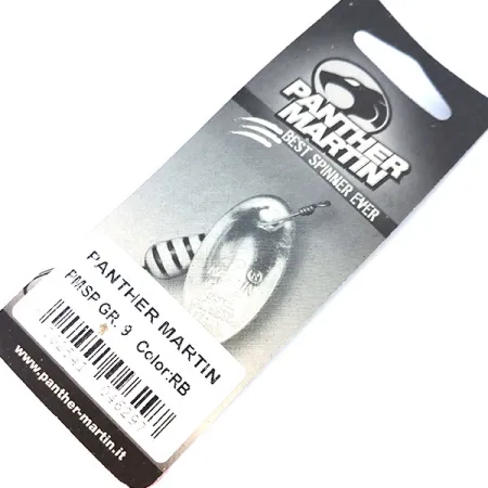 Panther Martin 9 Spinnare, Svart/Röd, 9g, Genomgående sked, #10326