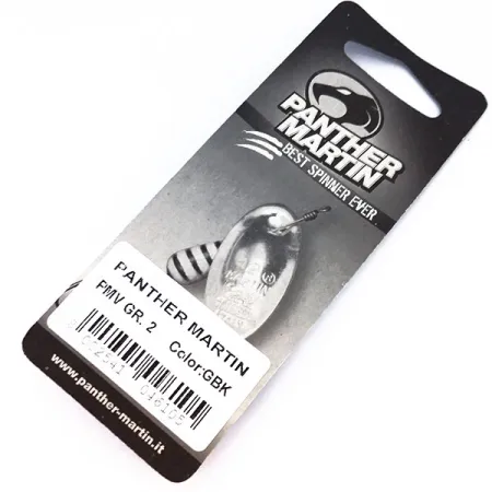 Panther Martin 2 Spinnare, Guld / Svart, 2.5g, Axel-genom-sked, #10328