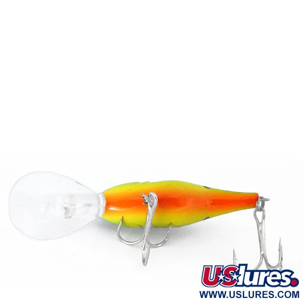 Bass Pro Shops XPS Lazer Eye Deep Diver Wobbler, Fire Tiger, 12g, #10341