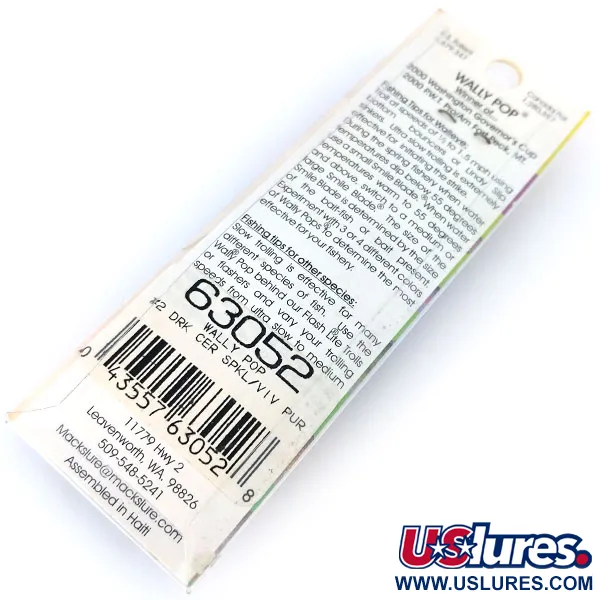 Mack's Lure Wally Pop Trollingrigg, Lila / Gul, 2g, Smile Blade, #10382