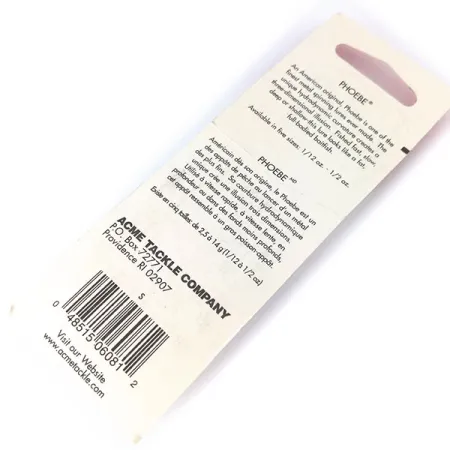 Acme Phoebe Skeddrag, Nickel, 3,5g, Hydrodynamisk Form, #10384