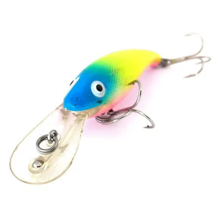 Cotton Cordell Wally Diver Wobbler, Rainbow, 14g, Glow, #10397