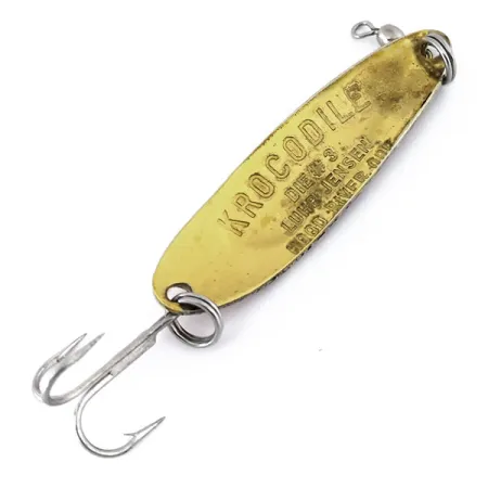 Luhr Jensen Krocodile Die #3 Skeddrag, Gul/Röd, 10g, Mässing, #10410