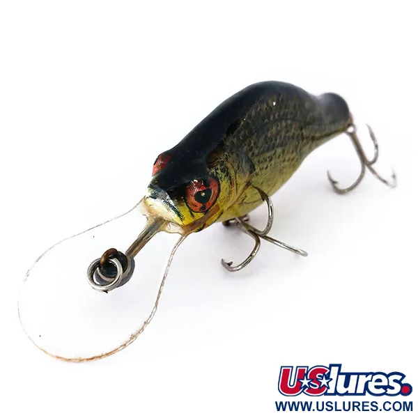 Bagley Balsa Small Fry Crappie Wobbler, Guldgul, 14g, Balsaträ, #10416