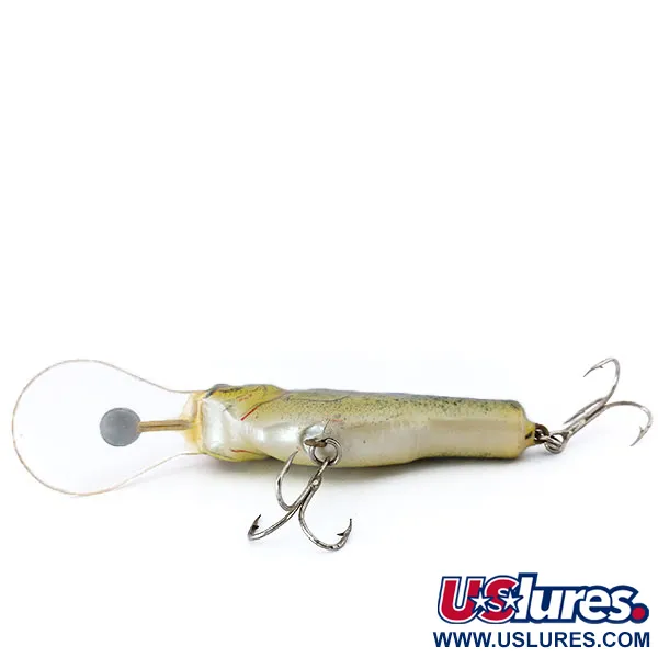 Bagley Balsa Small Fry Crappie Wobbler, Guldgul, 14g, Balsaträ, #10416
