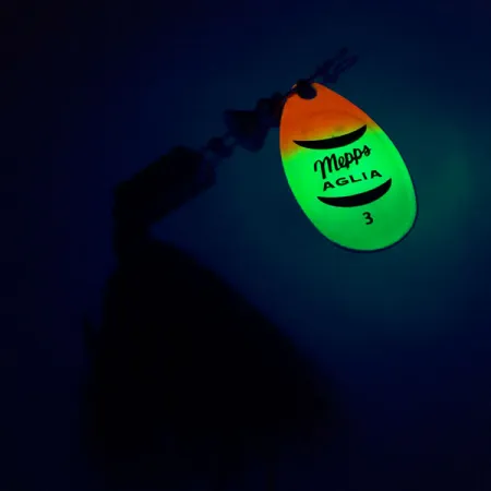 Mepps Aglia 3 dressed Fluo UV Spinnare, Fluo, 7.3g, UV, #10431