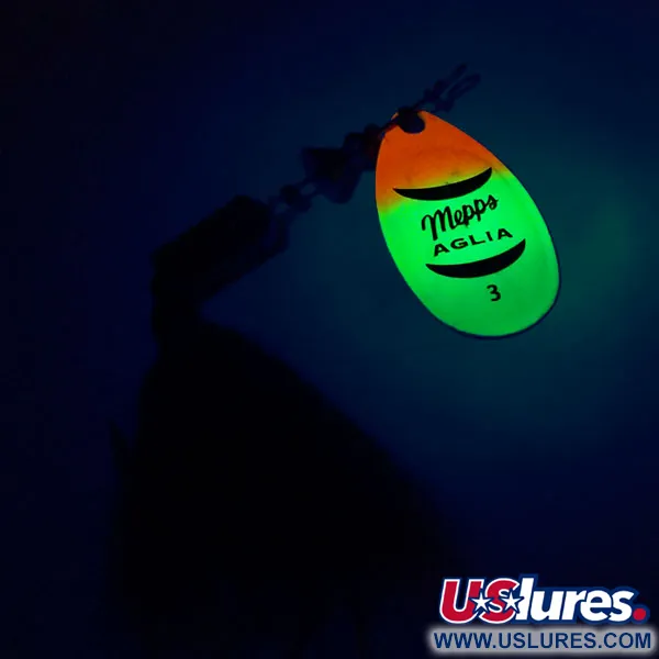 Mepps Aglia 3 dressed Fluo UV Spinnare, Fluo, 7.3g, UV, #10431