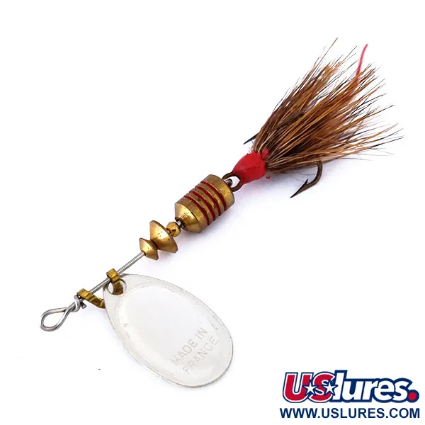 Mepps Aglia 1 Dressed Spinnare, Svart / Vit, 3.5g, Klädd trekrok, #10433