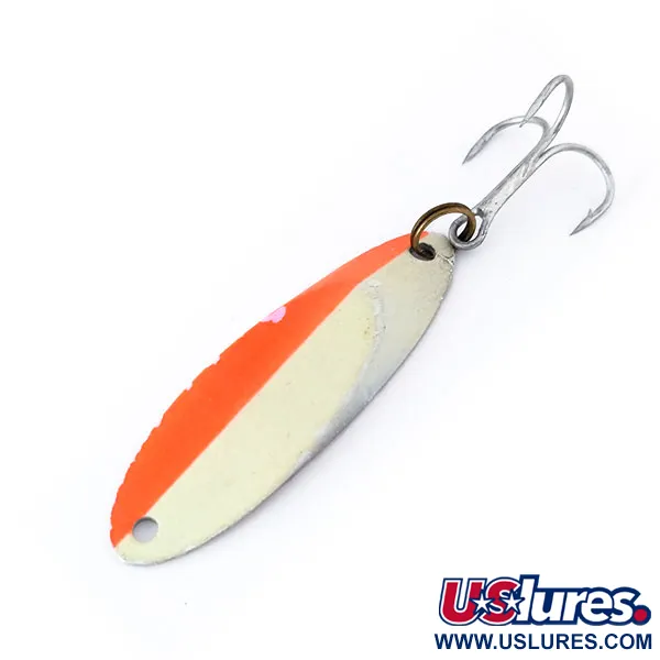 Acme Kastmaster Glow Skeddrag, Orange/Crème/Nickel, 14g, Glow, #10495