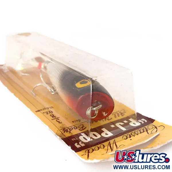 Luhr Jensen P.J.POP Popper Trä, Silver Foil/Blk Shad, 10.5g, #10499