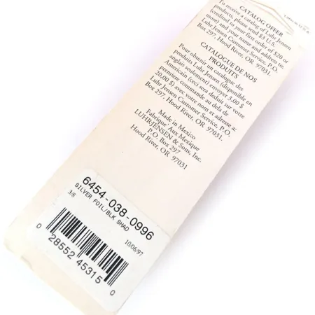 Luhr Jensen P.J.POP Popper Trä, Silver Foil/Blk Shad, 10.5g, #10499